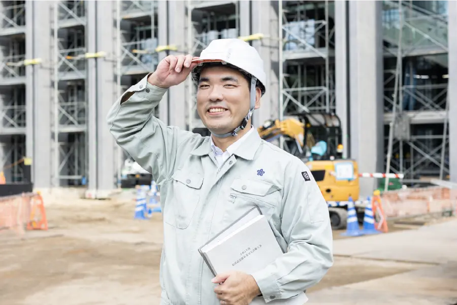 建築都市部　営繕設備課（入庁7年目）イメージ